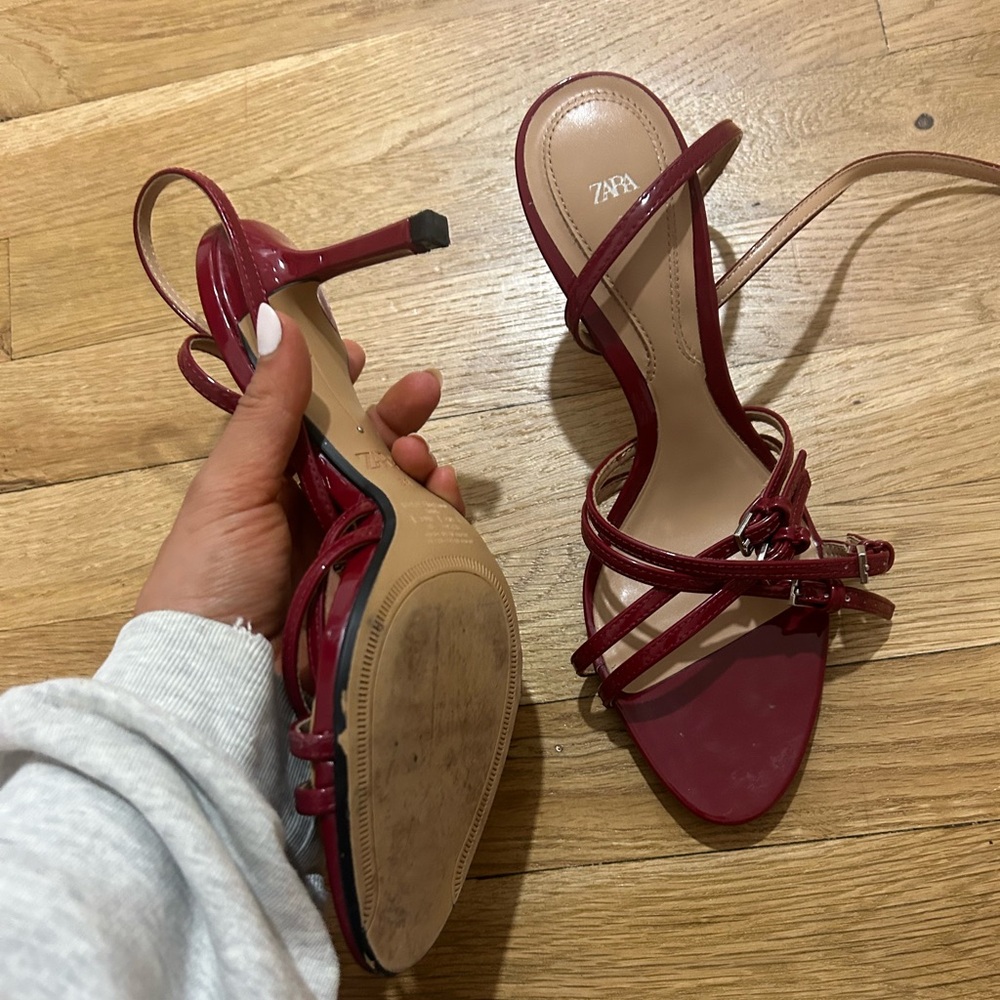 Red Zara heels